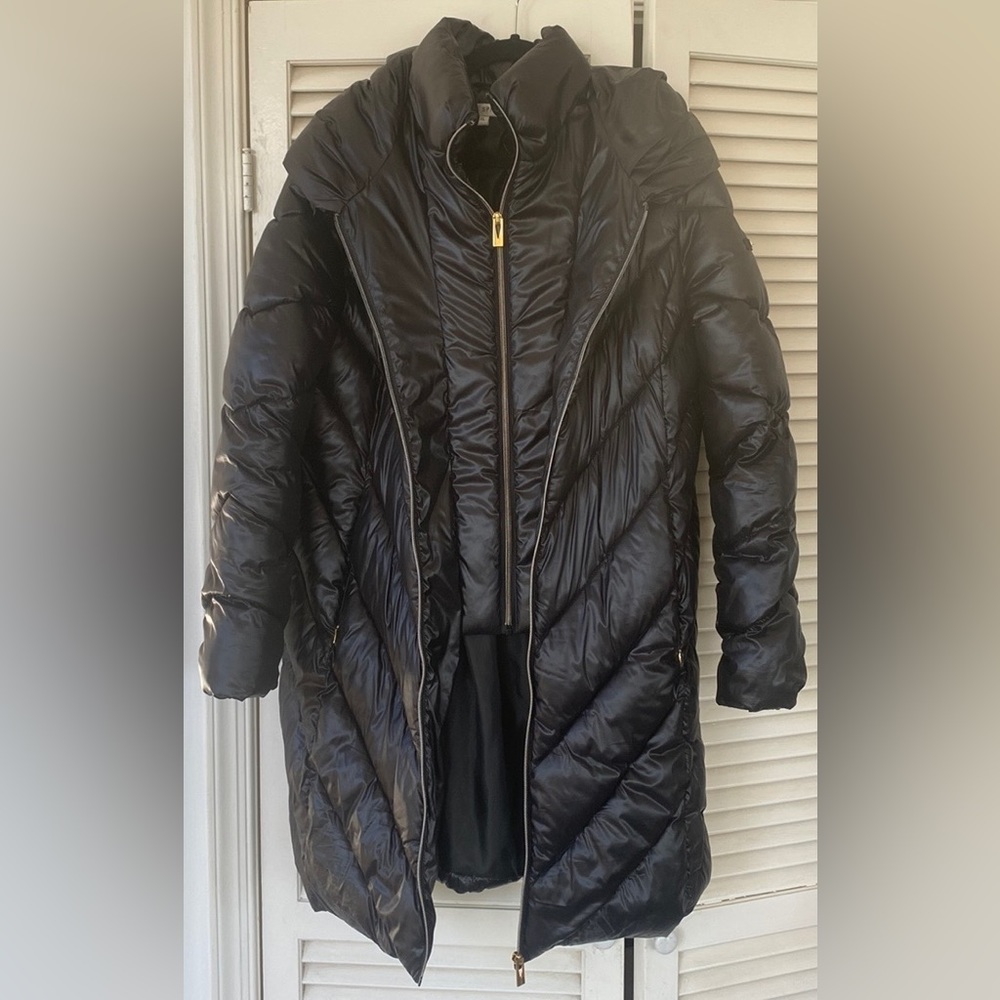 Via Spiga Down puffy Coat double zipper Excellent Condition